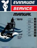 1975 Evinrude 2HP Model 2502 Full Factory Service Manual P/N 5087